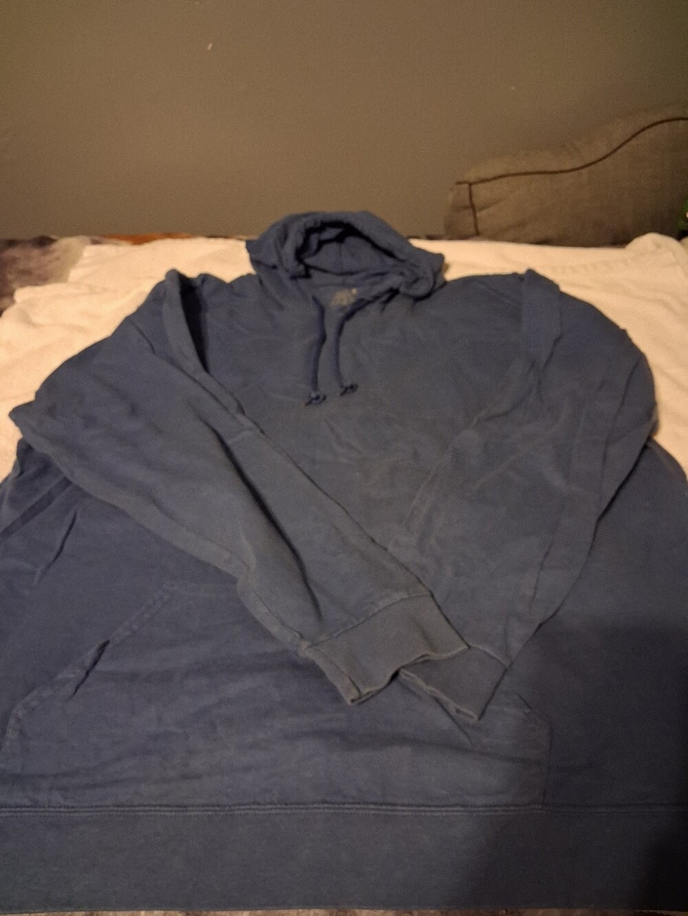 Fruit Of Loom Hooded Pullover Sweatshirt- Blue - 2XL